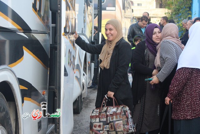  كفرقاسم : فوج الطائرة والثاني من عمرات الشتاء يغادر البلدة الى الديار الحجازية عبر مطار بن جوريون مع الاداري زهير العمشه  ابو الصراط  